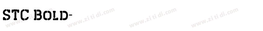 STC Bold字体转换